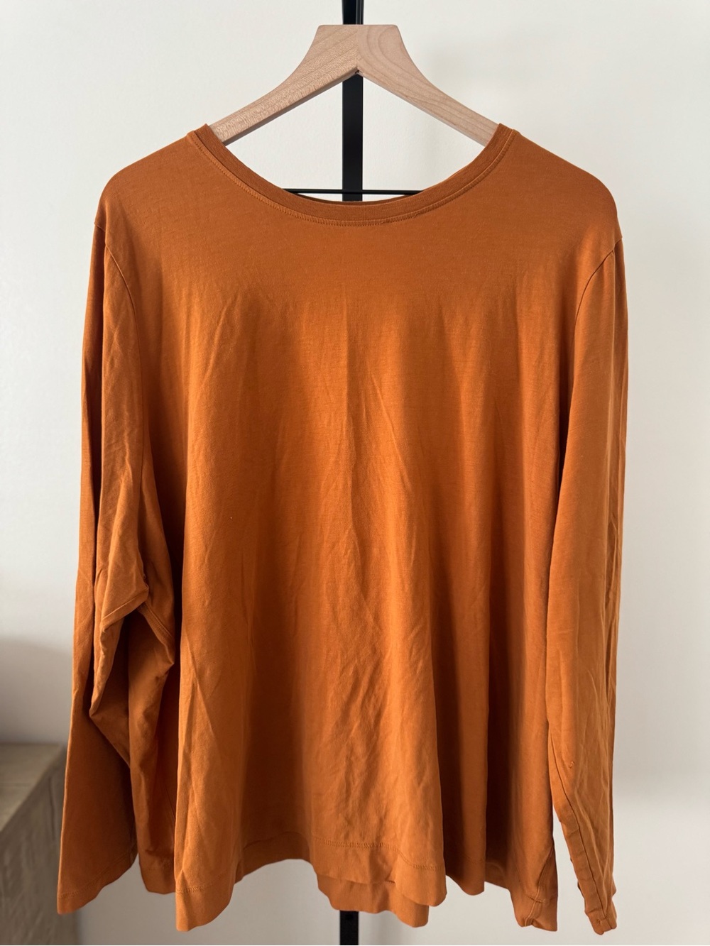 Athleta Long Sleeve Tee Plus Size ~ Burnt Orange Outbound Tee